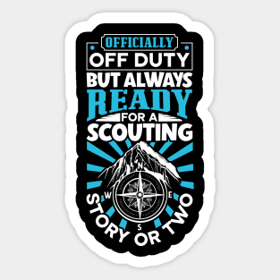 Officially Off Duty - Scoutmaster Sticker